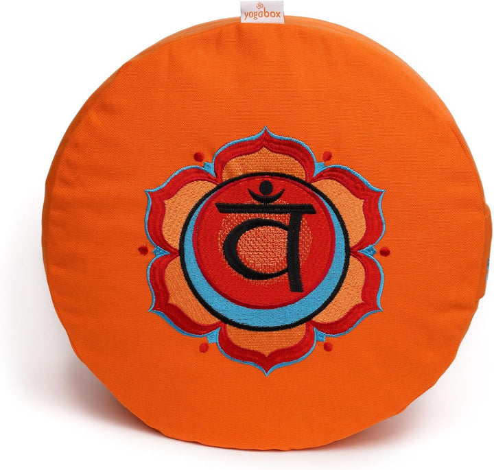 Yogabox Meditationskissen Glückssitz Chakra, 2.Chakra Sakral-Chakra (Swadhisthana) / orange Orange (