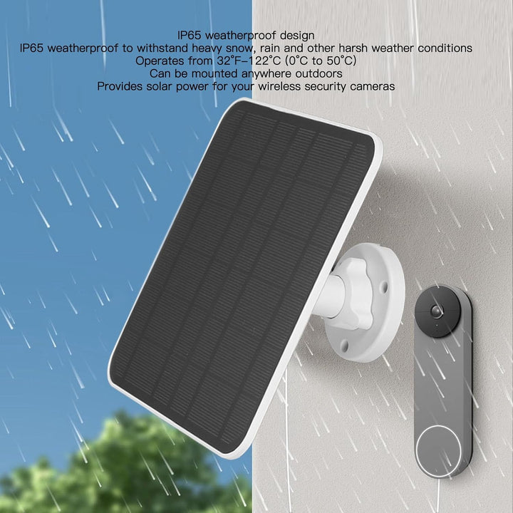 Solar Panel für Sicherheits Kamera für Arlo Pro 3 Pro 4 Pro 5S Ultra Ultra 2 Go 2 Flutlicht Kamera,