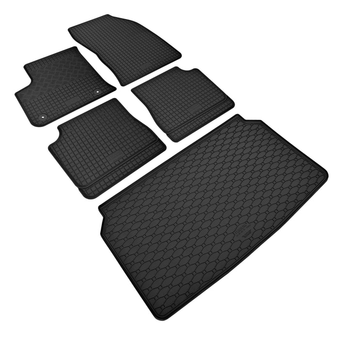 Stylisches Gummi- und Kofferraumwanne Set geeignet für Peugeot e-2008 ab 2020 - Schützen und Aufwert