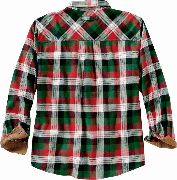 Legendary Whitetails Herren Buck Camp Flanell, Langarm-Karohemd mit Knopfleiste und Cordbündchen S A