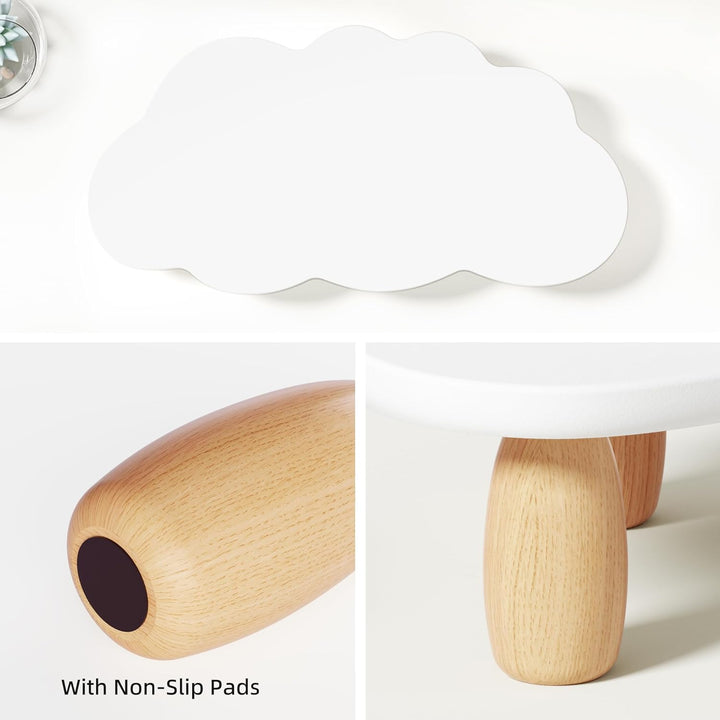 Monitorständer, Wolkenform, stabiles Holz, Computer-Monitor-Ständer, Mehrzweck-Ständer, Desktop-Orga