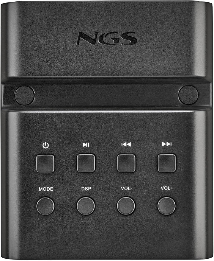 NGS Sky Charm Pro - Soundturm, 50 W, Bluetooth 5.4, Optisch, USB, AUX-IN, FM-Radio, Broadcasting-Fun
