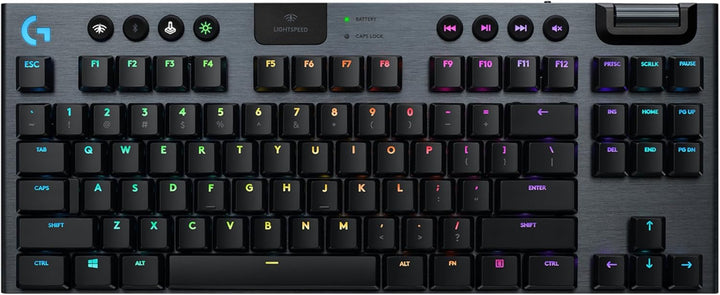 Logitech G915 TKL Tenkeyless Lightspeed RGB Mechanische Gaming-Tastatur für Laptop und PC, Low-Profi