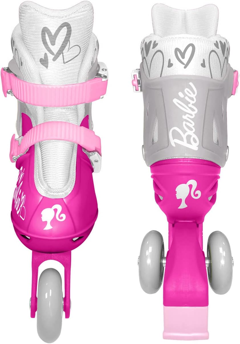 STAMP - ROLLERS INLINES / TRISKATES Einstellbar 2 in 1 BARBIE 27 - 30 SIZES 27 - 30 PINK, BARBIE 27