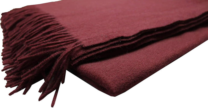 Decke Rotfuchs® Wolldecke Kuscheldecke Plaid Wohndecke Winter warm Uni Wolle 145 x175 cm Made in Ger