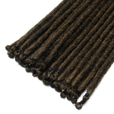 Dsoar Dünne 0,6cm Lange Synthetische Dreadlock Verlängerungen Handgefertigtes 24 Zoll 20 Strang Häke