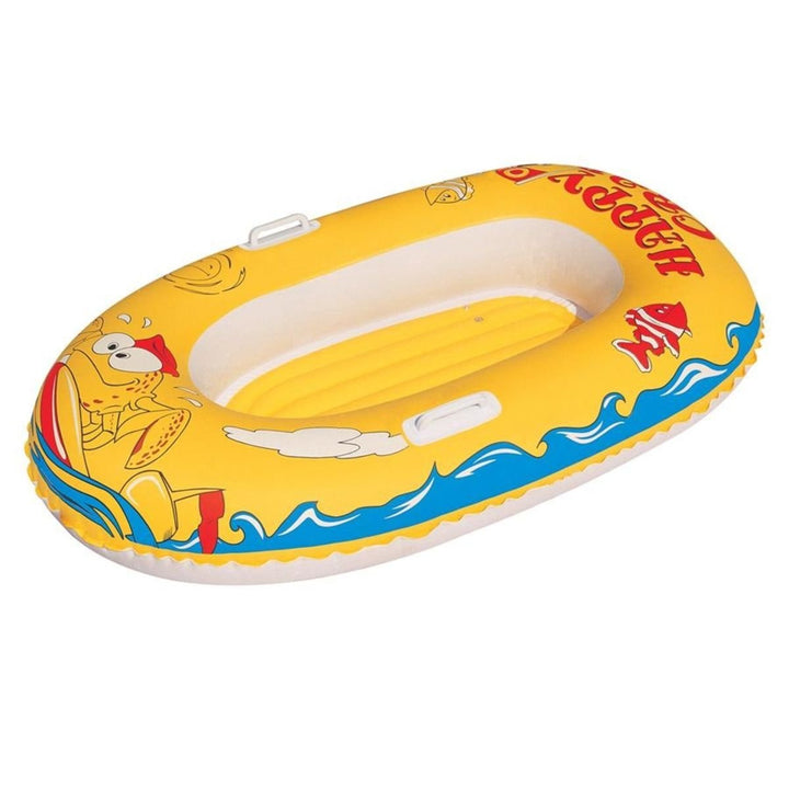 BESTWAY - Aufblasbares Boot - Tropical Crew - 34009 - Grün - PVC - 110 cm x 64 cm - Kinderspielzeug