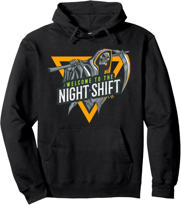 Welcome To The Night Shift Swagazon Associate Night Shifter Pullover Hoodie