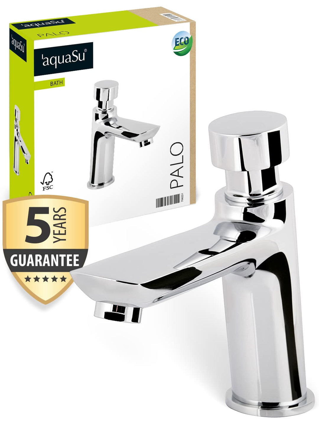 aquaSu® Standventil Palo mit Wassersparmischdüse, selbstschliessend mit einstellbarer Durchflussmeng