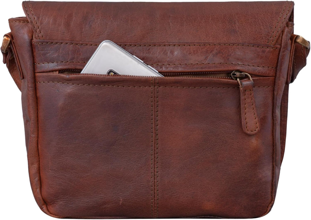 STILORD 'Elsa' Umhängetasche Damen Leder klein Handtasche Frauen Vintage kleine Damentasche Ausgehen