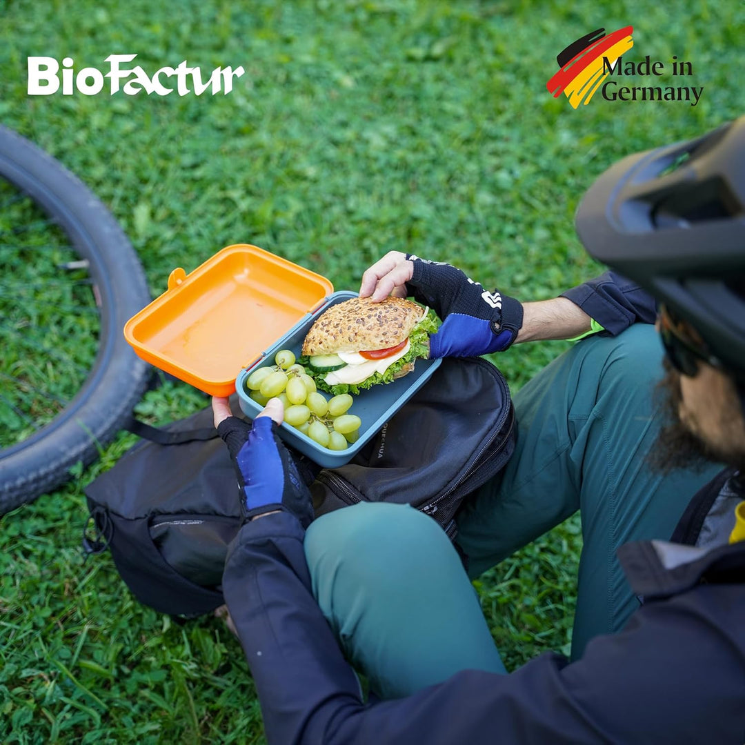 BioFactur Brotdose Erwachsene,Kinder | 3er Jausenbox Kinder | BPA Frei Vesperbox | Butterbrotdose Sp