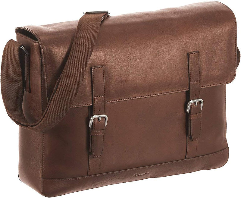 Esquire Vienna Bags Messenger mit Laptopfach 40 cm Sattel, Sattel