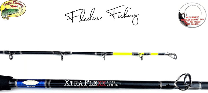 Fladen Fishing Norwegen Angelset Combo Boot Hochsee Rute 2,10m 20-30 lbs/Bootsrute + Multirolle + Sc