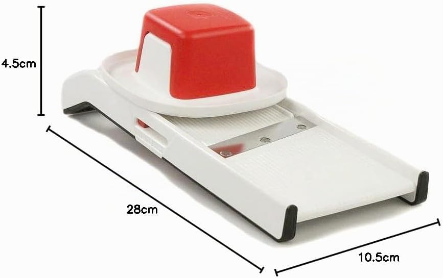Tupperware Küchenstar 17576 Gemüsehobel für Junior-Koch, Reibe weiss und rot