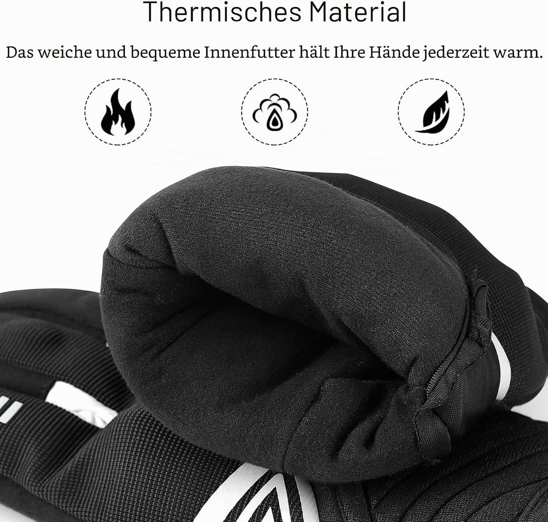 INBIKE Winter Motorradhandschuhe Wasserdicht Warm Winddicht mit Harter Schutz Motocross Motorrad Han