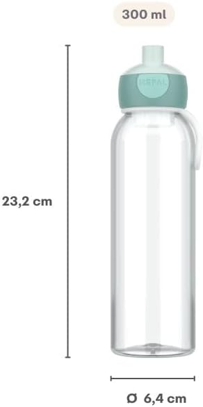 Mepal Wasserflasche Campus 500 ml - Pink - bruchfestes Material - auslaufsicher - Spülmaschinengeeig