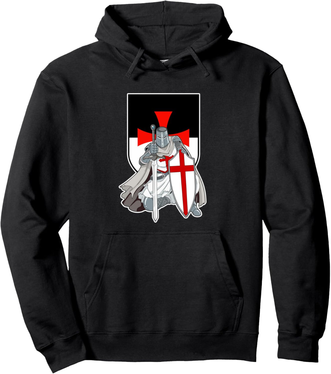 Tempelritter Schild, Geschenk zum Beten der Templer Pullover Hoodie