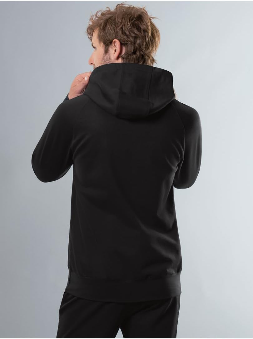 TRIGEMA Herren Kapuzensweatshirt aus Biobaumwolle XXL Schwarz, XXL Schwarz