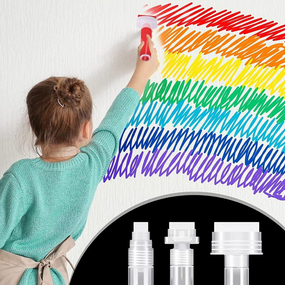 runrayay Set mit 10 Graffiti-Markern, nachfüllbar, Farbmarker-Set, Wandkunst-Malerei-Bastelset mit 5