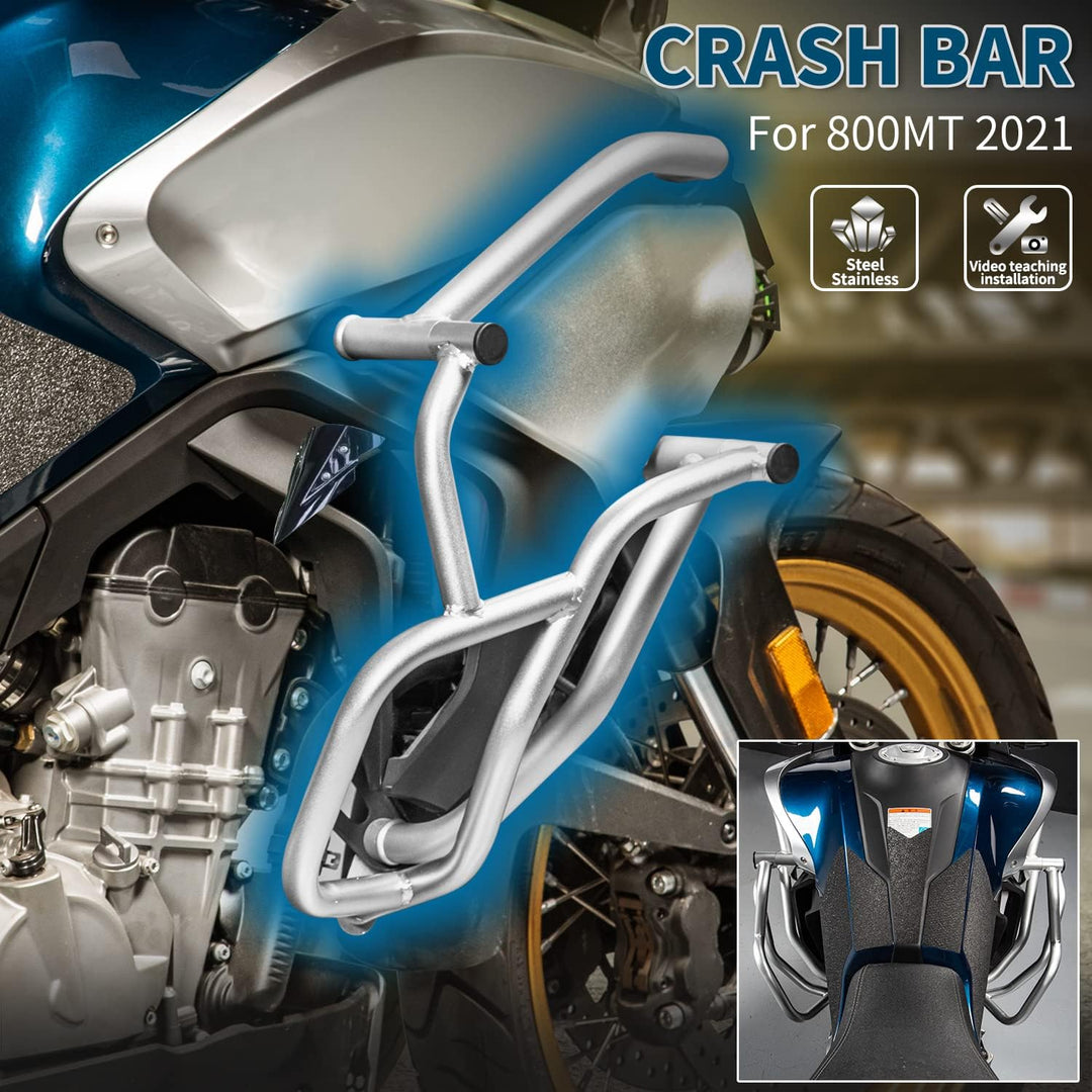 Motorrad-Highway-Stahl-Sturzbügel, Motorschutz, Stossstangenschutz, kompatibel mit CF-Moto CF 800MT