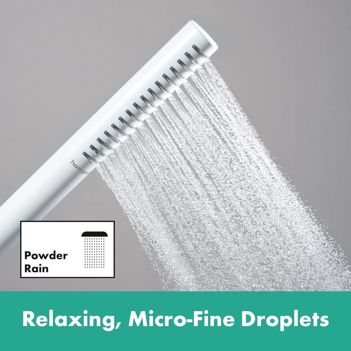 hansgrohe Pulsify S - wassersparender Duschkopf 5,4 l/min (EcoSmart+), Handbrause mit 1 Strahlart (P