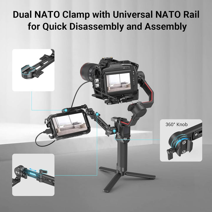 SMALLRIG verstellbare EVF-Halterung mit NATO-Klemme - MD3507