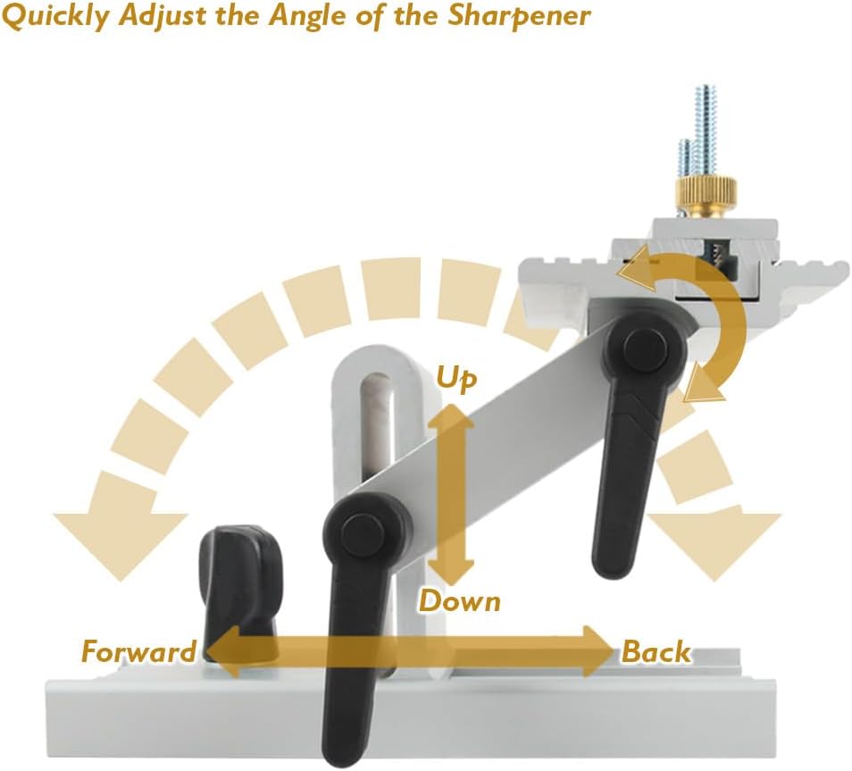 O'skool Schärfvorrichtung für Stechbeitel, geeignet für 6-Zoll- oder 8-Zoll-Tischschleifmaschinen un