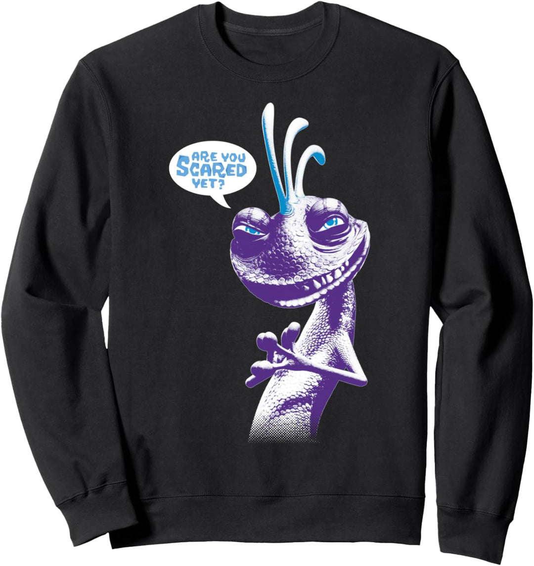 Disney Pixar Monsters University Randall Are You Scared Text Sweatshirt