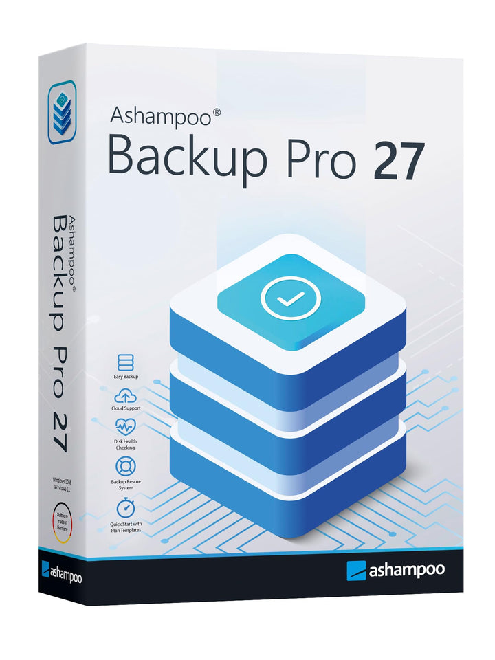 Backup Pro 25 - Datensicherung Programm, Rettung bei Malware-Befall, defekter Festplatte oder Window