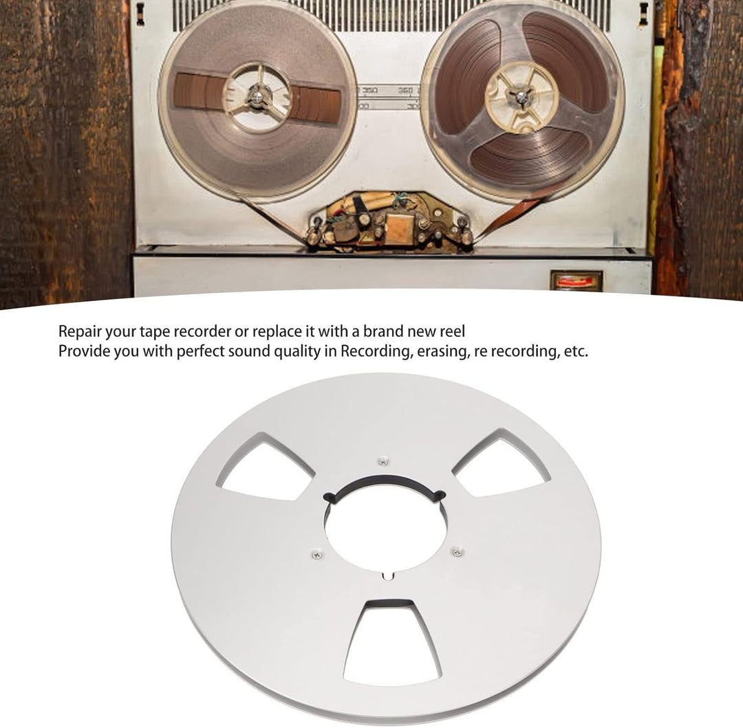 1/4 10 Zoll Aluminium Blanko Tape Reel to Reel Recorder Leere Spule für Nab, Mpty Tape Reel Aluminiu