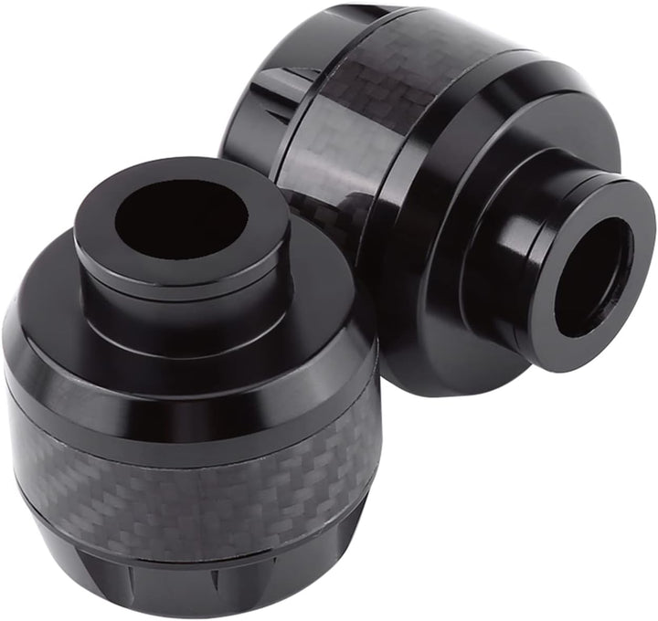 Gabel Slider, 1 Paar Carbon-Faser-Motorrad-Vorderradgabel-Slider-Sturzschutz(Schwarz), Schwarz