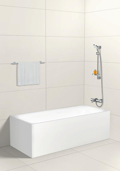 hansgrohe Crometta wassersparendes Duschset 0,90m, 2 Strahlarten, Weiss/Chrom Weiss/Chrom 0,90m Set