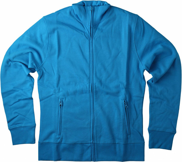 Stehkragen Zip Jacke Herren, Weiss, S Weiss S, Weiß S