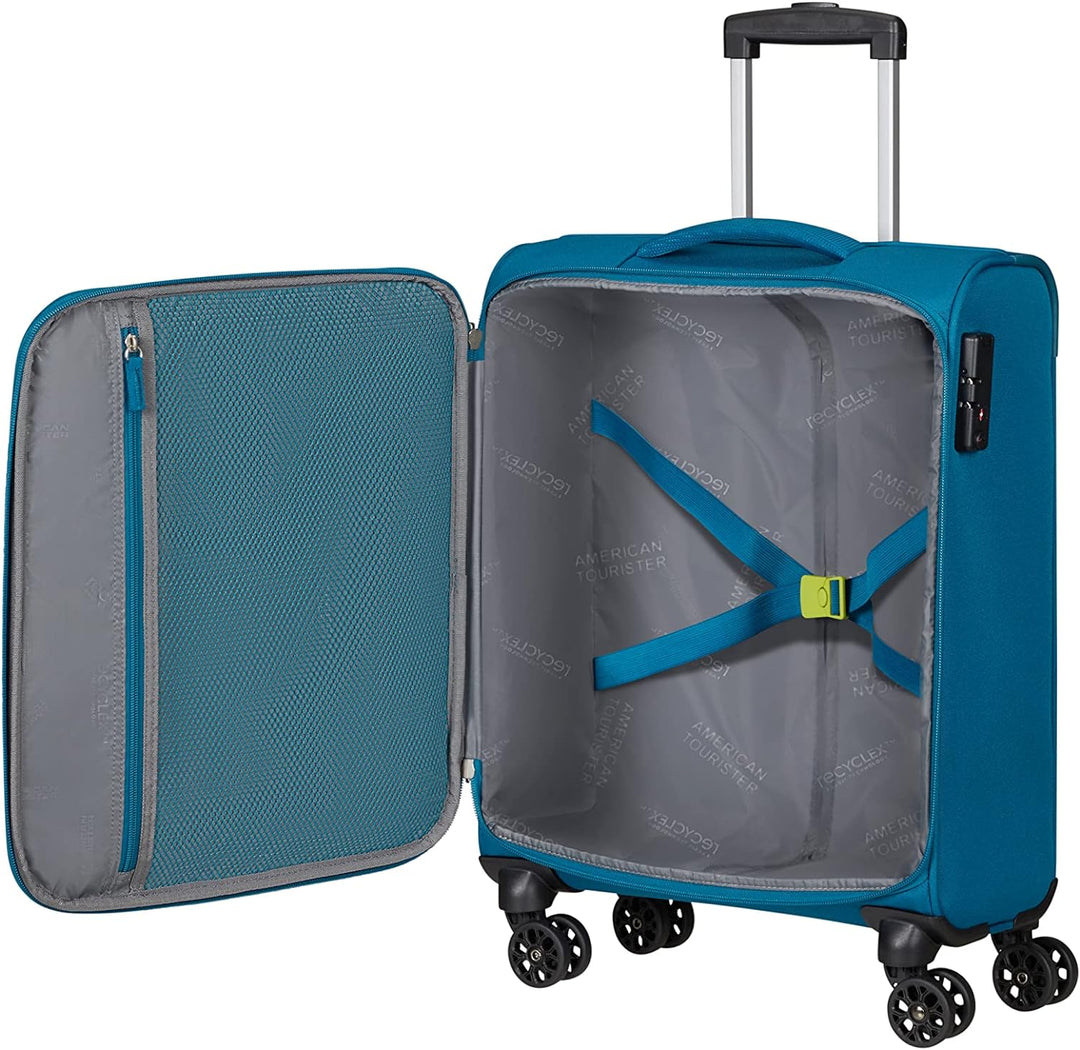 American Tourister Hyperspeed - Spinner S, Handgepäck, 55 cm, 37 L, Türkis (Deep Teal) Türkis (Deep
