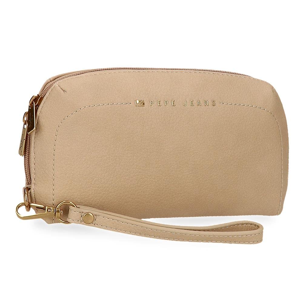 Pepe Jeans Diane Beige Handtasche 20x11x4 cm Kunstleder Taupe Handtasche, Taupe Handtasche