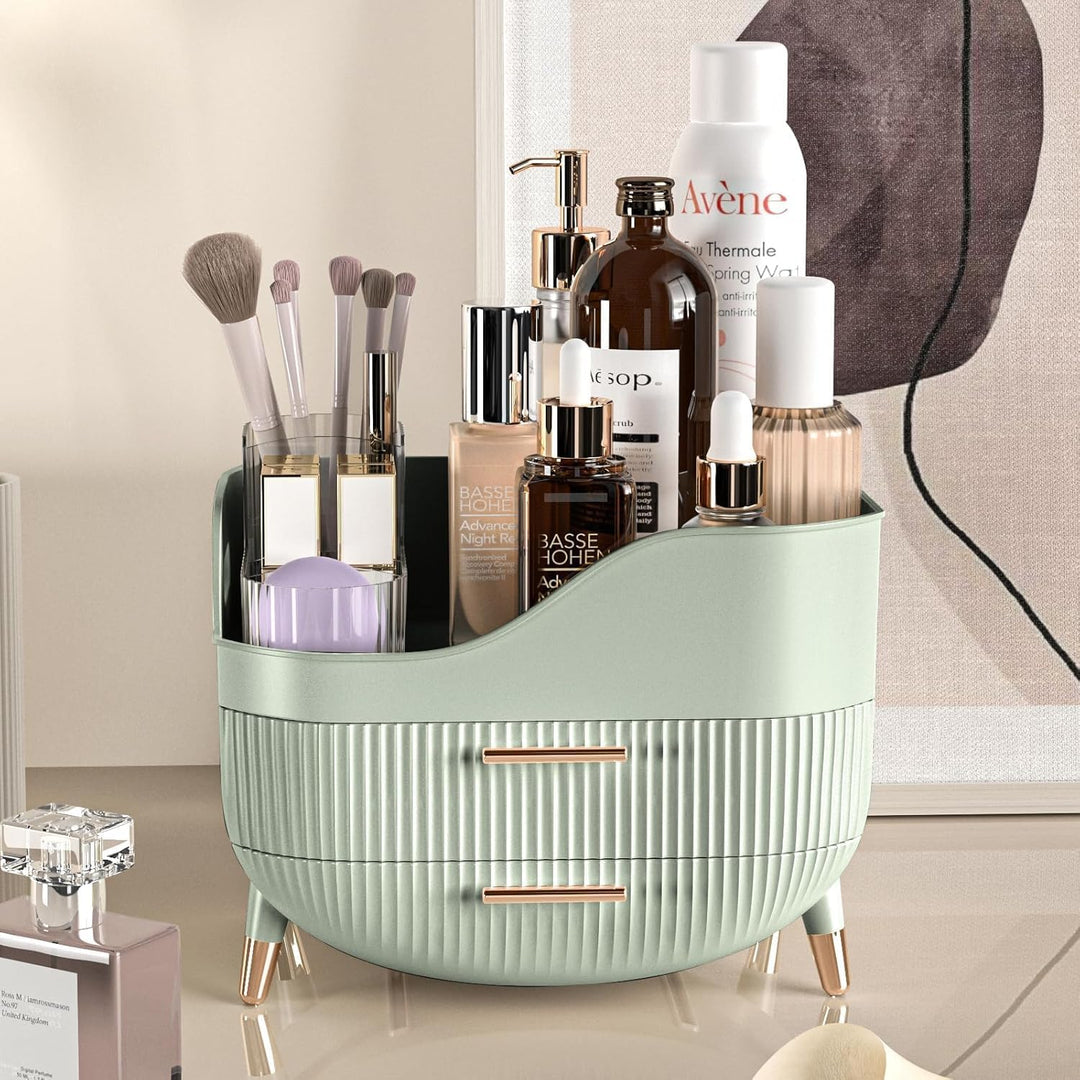 Kousee Make-up-Organizer mit Schubladen, Hautpflege-Organizer für Schminktisch, Aufbewahrungsbox mit