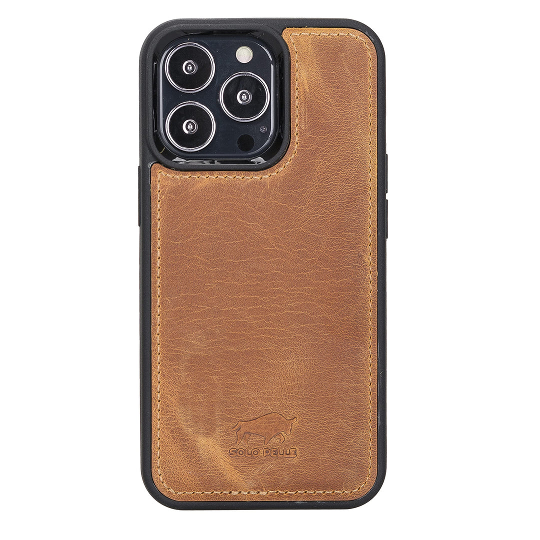 Solo Pelle Lederhülle für das iPhone 13 Pro in 6.1 Zoll Stanford Case Leder Hülle Ledertasche Backco