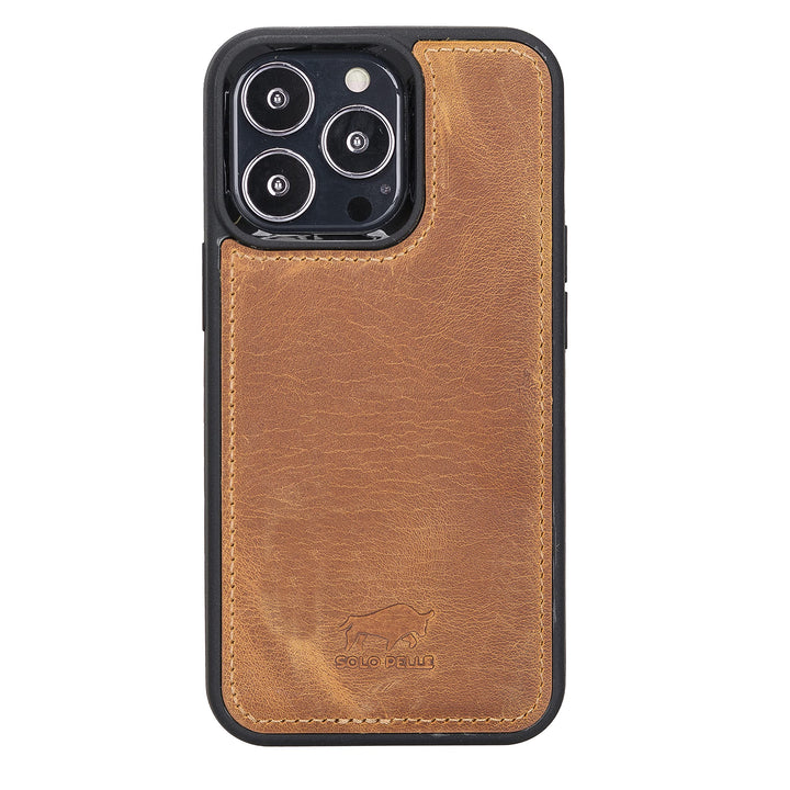 Solo Pelle Lederhülle für das iPhone 13 Pro in 6.1 Zoll Stanford Case Leder Hülle Ledertasche Backco