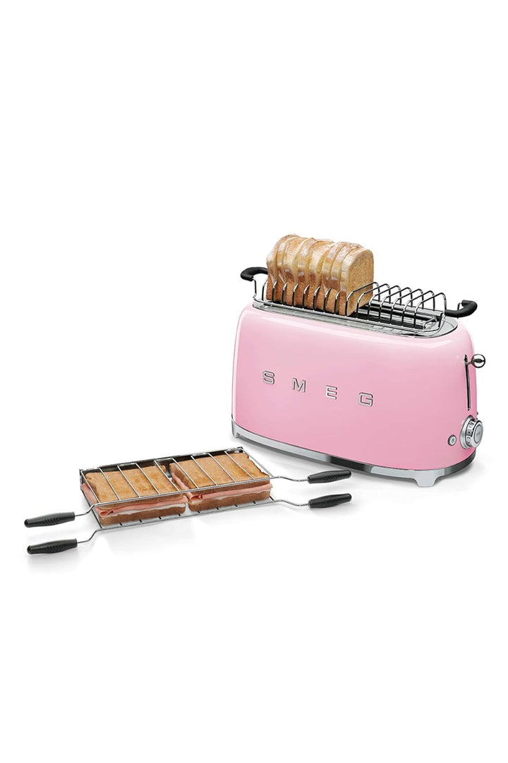 Smeg Toaster TSF02PKEU pastellrosa, 1500, Stahl Rose, Rose