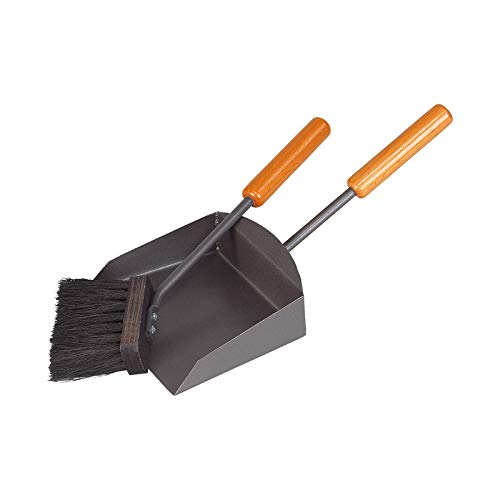 Schössmetall Kamin Reinigungsset 2-TLG. anthrazit/Griffe Buche