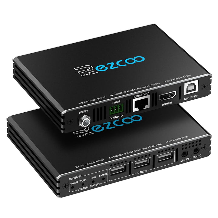 4K HDMI KVM Extender USB unkomprimiert 4K 60Hz HDR Single Over Cat5e/6 bis zu 300 Fuss 3 Ports USB 2