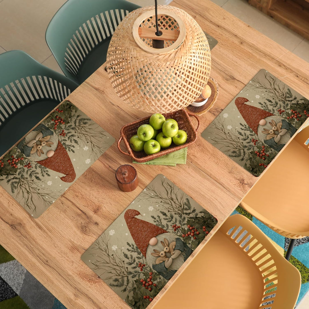 KitchenYeah© Platzsets Abwaschbar 6-Teilig 45x30 cm Tischsets Platzdeckchen Platzset Unterlage Tisch
