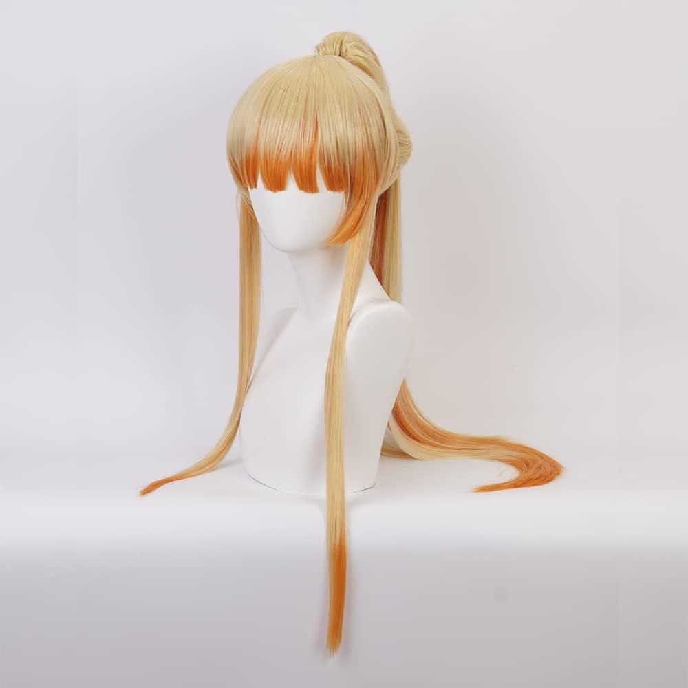 OSIAS Female Agatsuma Zenitsu Cosplay Perücke für Frau und Mädchen, Female Agatsuma Zenitsu