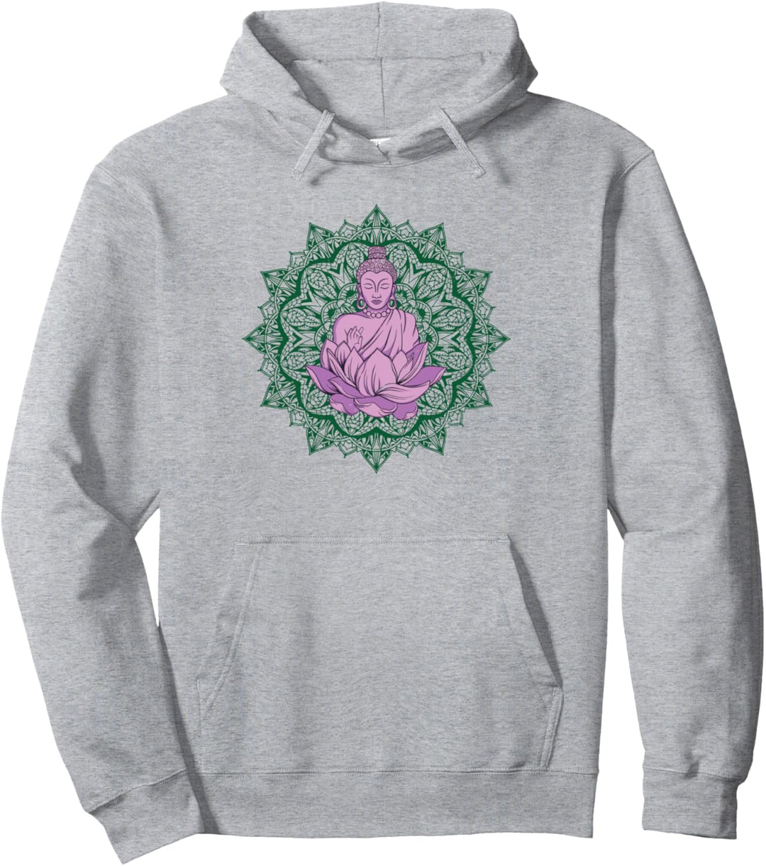 Geistiges Zen-Buddha-Mandala-Meditations-Friedensgeschenk Pullover Hoodie