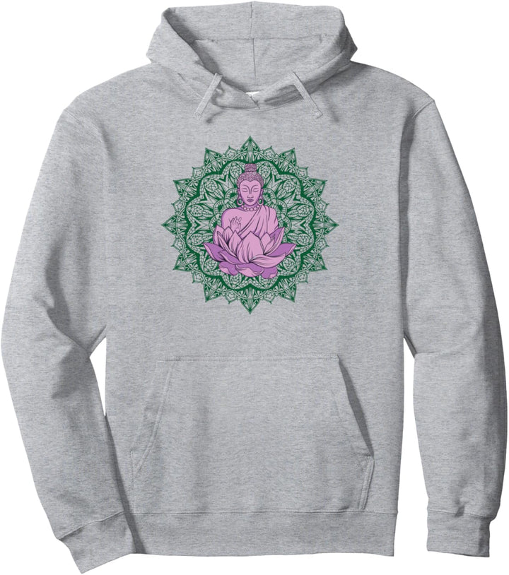 Geistiges Zen-Buddha-Mandala-Meditations-Friedensgeschenk Pullover Hoodie