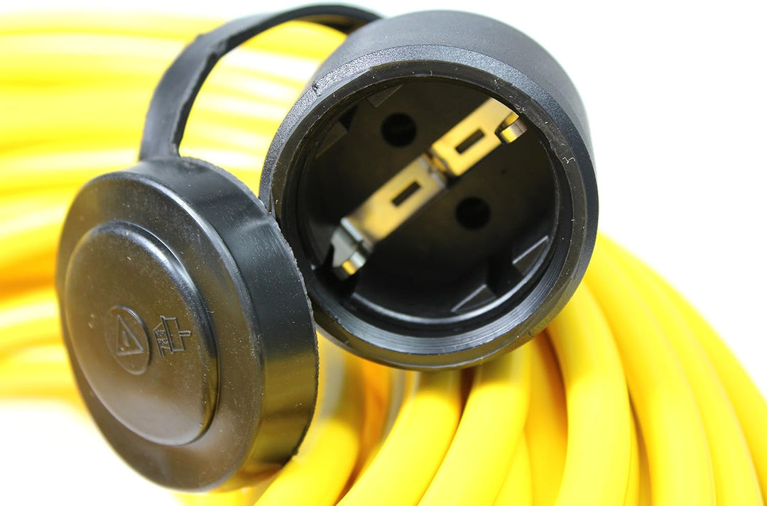 as - Schwabe Verlängerungsleitung 25m, Schutzkontaktstecker u. Schutzkontaktkupplung mit Spritzschut