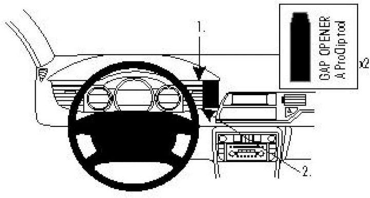 Brodit 854329 ProClip für Citroen C5 III 08-17 schwarz