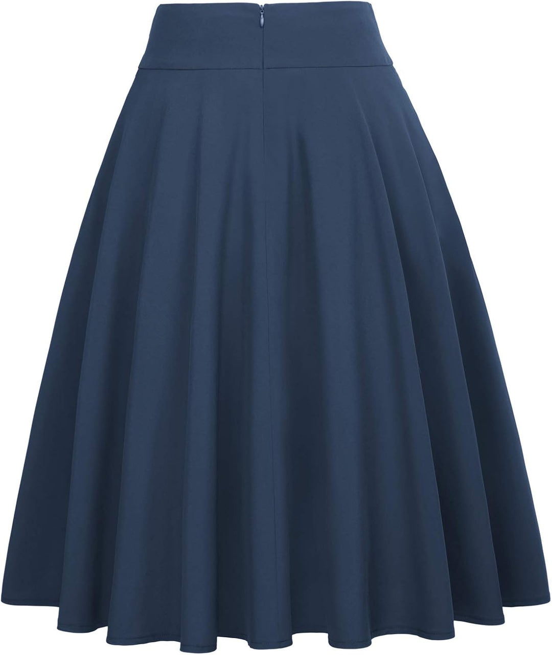 Belle Poque - Damenrock mit hoher Taille und Taschen, ausgestellt, A-Linie, Midi-Rock Bp561-12 S, Bp