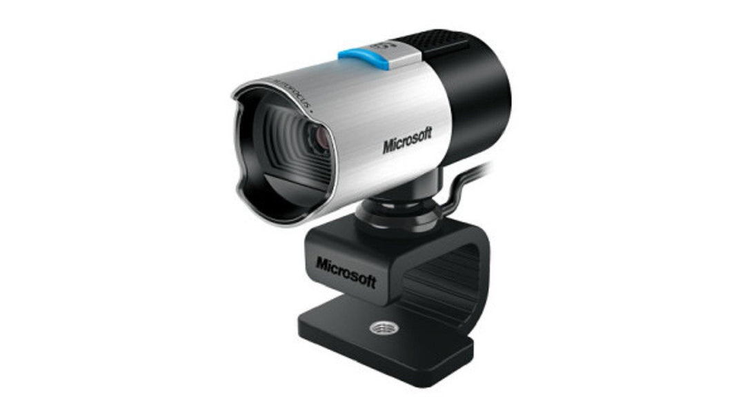 Microsoft Q2F-00015 LifeCam Studio HD Webcam (Skype zertifiziert), 1080p , silber/schwarz Modern, Mo