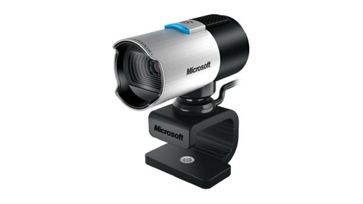 Microsoft Q2F-00015 LifeCam Studio HD Webcam (Skype zertifiziert), 1080p , silber/schwarz Modern, Mo